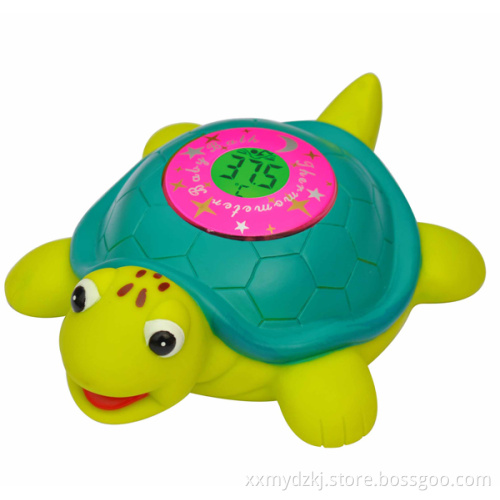 Turtle Shape Baby Bath Thermometer with LCD Display